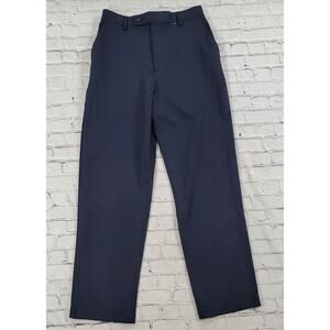 Alan Flusser Golf Pants Flat Front Black Check MENS SIZE 32X32